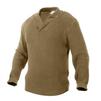 Svetr US WWII mechanik repro KHAKI vel.3XL