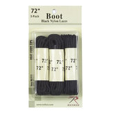 Tkaničky do bot 180cm / 72" ČERNÉ sada 3 párů
