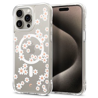 Spigen Cyrill Cecile MagSafe, white daisy - iPhone 15 Pro Max