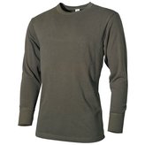 Triko Plüsch BW dlouhý rukáv zateplené ZELENÉ vel.9