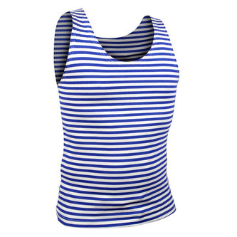 Tílko MARINE proužkované SVĚTLE MODRÉ vel.XXL / 58