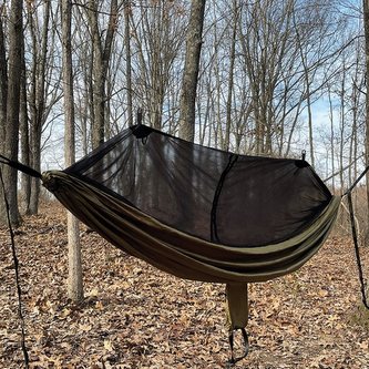 Síť hamaka JUNGLE HAMMOCK s moskytiérou ZELENÁ