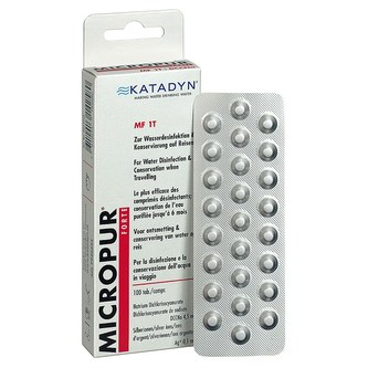 Tablety Katadyn pro dezinfekci vody MICROPUR FORTE MF 1T 100 tablet Tablety Katadyn pro dezinfekci vody MICROPUR FORTE MF 1T 100 tablet