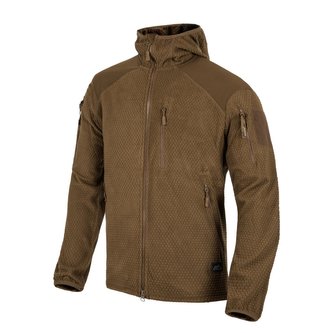 Mikina ALPHA FLEECE s kapucí COYOTE vel.3XL