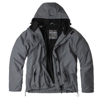 Bunda WINDBREAKER ZIPPER ŠEDÁ vel.4XL