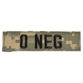 Nášivka krevní skupina 0 NEG VELCRO ACU DIGITAL