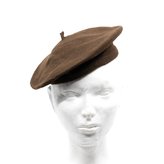 Baret "rádiovka" vlněný HNĚDÝ