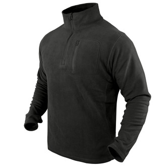 Mikina CONDOR 1/4 ZIP FLEECE ČERNÁ vel.M