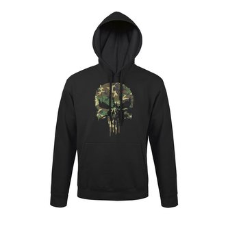 Mikina PUNISHER s kapucou WOODLAND vel.XL