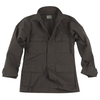 Blůza US typ BDU rip-stop ČERNÁ