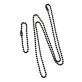 Řetízky US na identifikační známky sada ČERNÉ original