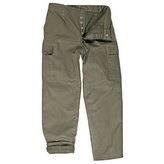 Kalhoty BW typ moleskin zateplené ZELENÉ