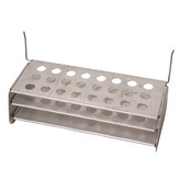 Stojan na zkumavky 24 ks skládací hliníkový