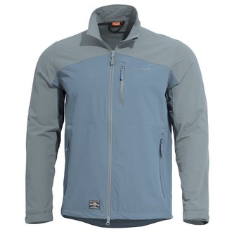 Bunda ELITE LIGHT softshell ŠEDO/MODRÁ vel.L