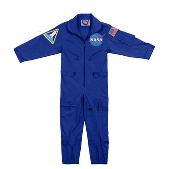 Kombinéza dětská NASA s nášivkami MODRÁ vel.L