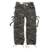 Kalhoty VINTAGE FATIGUE BLACK CAMO vel.L