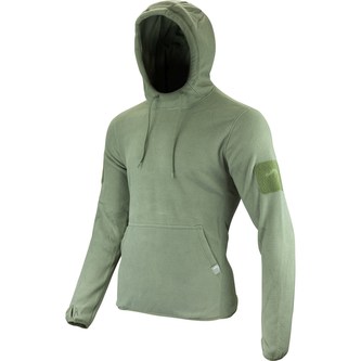 Mikina klokanka s kapucí FLEECE ZELENÁ vel.M