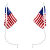 Vlajka USA s úchyty na SPZ pár