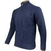 Svetr ASHCOMBE se zipem jehněčí vlna NAVY BLUE vel.XL