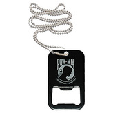 Přívěšek na krk DOG TAG s otvírákem na lahve POW/MIA