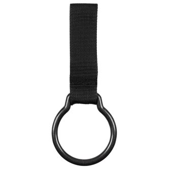 Držák na svítilnu s kroužkem Nylon ČERNÝ