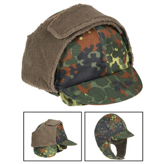 Čepice s kšiltem BW zimní FLECKTARN vel.59