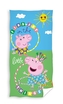 Dětská froté osuška 70x140cm Prasátko Pepa, Carbotex, zelená