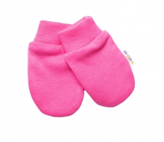 Baby Nellys Kojenecké rukavičky Basic Pastel, růžové
