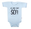 Body krátký rukáv s vtipným textem Baby Nellys, Já jsem tady ŠÉF! vel. 80; 80 (9-12m)