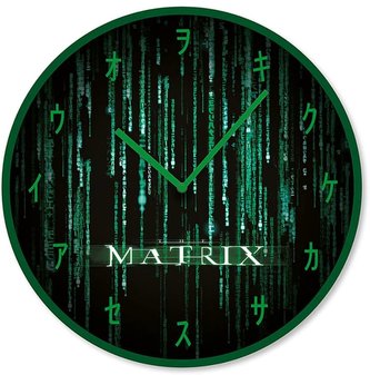 Nástěnné hodiny The Matrix: Kód (průměr 25 cm)