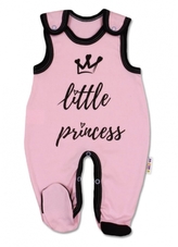 Baby Nellys Kojenecké bavlněné dupačky, růžové vel. 74 - Little Princess; 74 (6-9m)