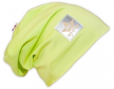 Bavlněná čepička Baby Nellys ® - limetka, vel. 92/98; 92/98 (18-36m)