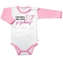Body dl. rukáv s vtip. textem Baby Nellys,  Lituji dámy, můj táta je zadaný, vel. 86; 86 (12-18m)
