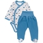 Zavinovací kojenecké body + polodupačky, bavlna, 2D sada, MBaby, Cosmos - tyrkys, vel. 68; 68 (3-6m)