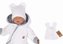 Z&Z Velurová, semišková čepička s oušky Teddy, bílá, vel. 80/86; 80/86 (12-18m)