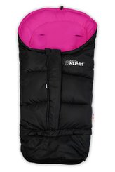 Rostoucí fleecový fusak COMBI LUX Baby Nellys - černá/tm. růžová