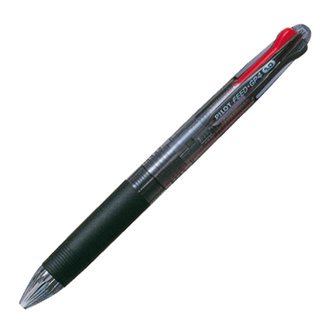 Kuličkové pero "Feed GP4", černá, stiskací mechanismus, 4 barvy, 0,25 mm, PILOT