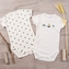 Body krátký rukáv 2D sada K-Baby, Lodičky, bílé; 62 (2-3m)