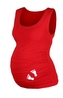 Top, tílko Dana s potiskem Nožiček  - červené, vel. S/M; S/M