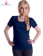 Be MaaMaa Triko JOLY bavlna nejen pro těhotné - navy jeans; L/XL