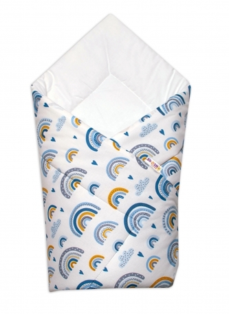 Zavinovačka Klasik 78x78cm, Duha, modrá, Baby Nellys