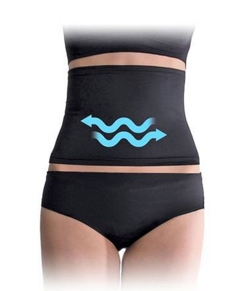 Speciální stahovací poporodní pás, vel. XL - PROSKIN Push-up - černý, Be MaaMaa