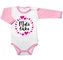 Body dl. rukáv s vtip. textem Baby Nellys,  Malá láska, vel. 80, holka; 80 (9-12m)
