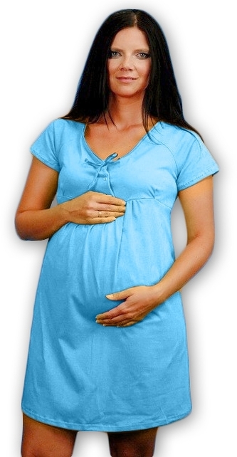 Be MaaMaa Noční košilka - modrá; L/XL