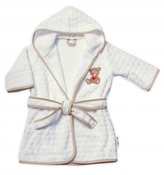 Baby Nellys Dětský župan Sweet dreams by TEDDY, flecce - bílá, 4-6 rok; 104-116 (4-6r)