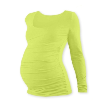 JOŽÁNEK Těhotenské triko Johanka s dlouhým rukávem - sv. zelená, XXL/XXXL; XXL/XXXL