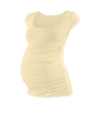 JOŽÁNEK Těhotenské triko mini rukáv JOHANKA - caffe latte, vel. XXL/XXXL; XXL/XXXL