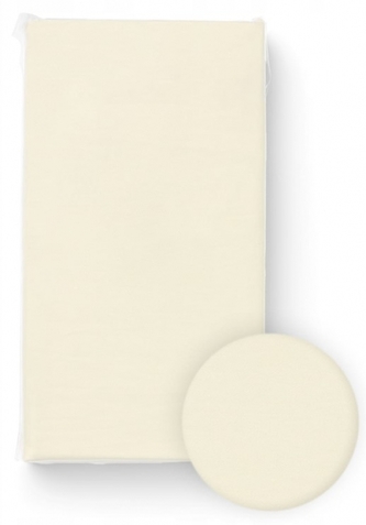 Prostěradlo do postýlky, bavlna, krémové, 120 x 60 cm; 120x60