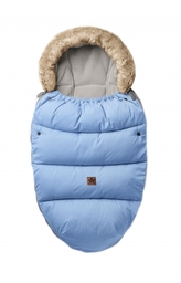 Dětský zimní fusak LUX 4 v 1 s kožešinkou, 110 x 50 cm, Baby Nellys - světle modrý