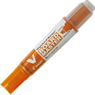 Popisovač na bílou tabuli "V-Board Master", oranžová, 2,2 mm, klínový hrot, PILOT